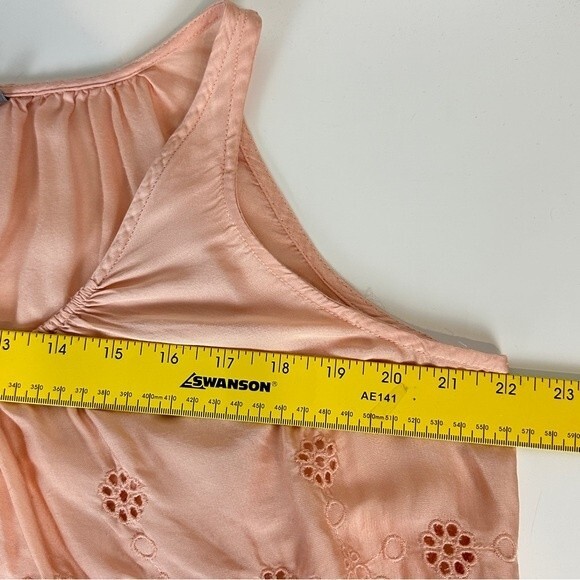 Anthropologie Vanessa Virginia Eyelet Swing Tank Top 2 - Picture 6 of 8